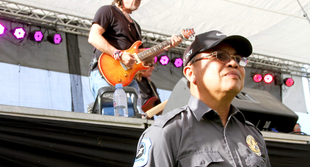 Security Guard at concert